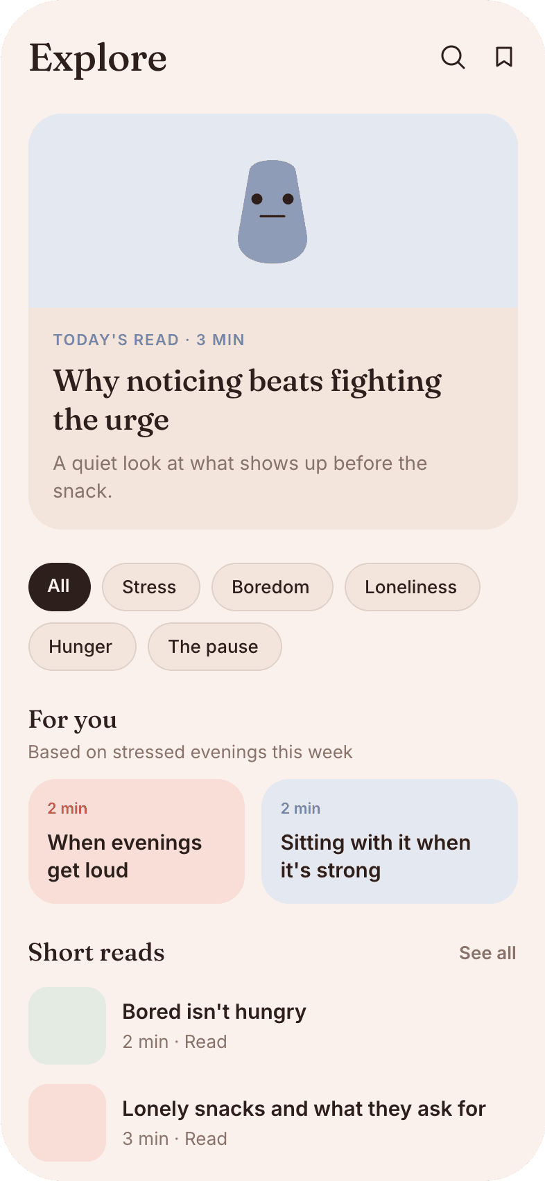 Short reads for the moment you're in
